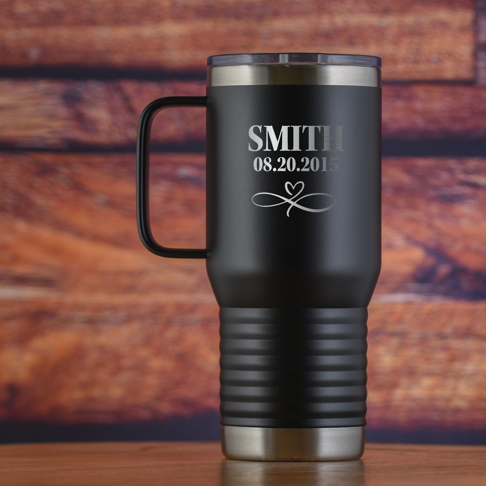 Wedding Favor, Travel Tumbler With Handle