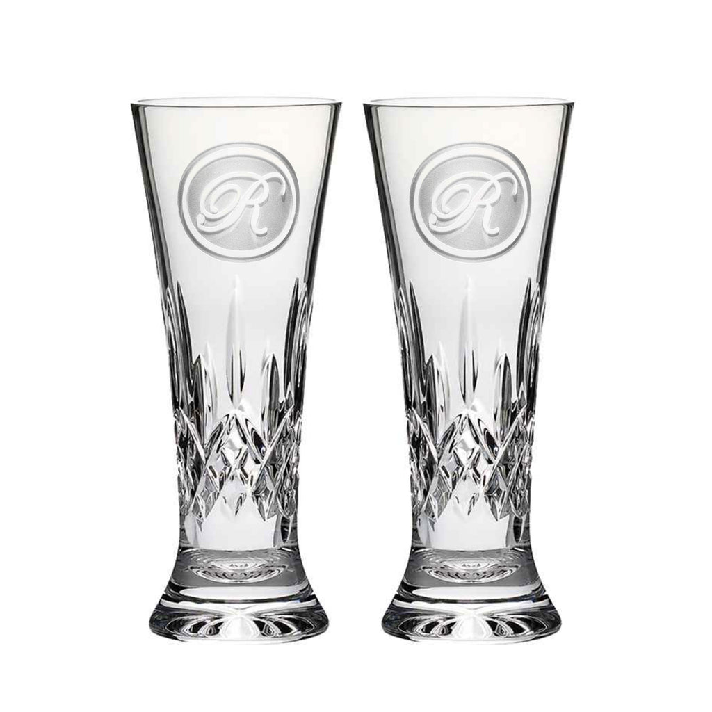 Waterford Crystal Pilsner Glasses  Custom Logo Beer Glasses– Crystal  Imagery