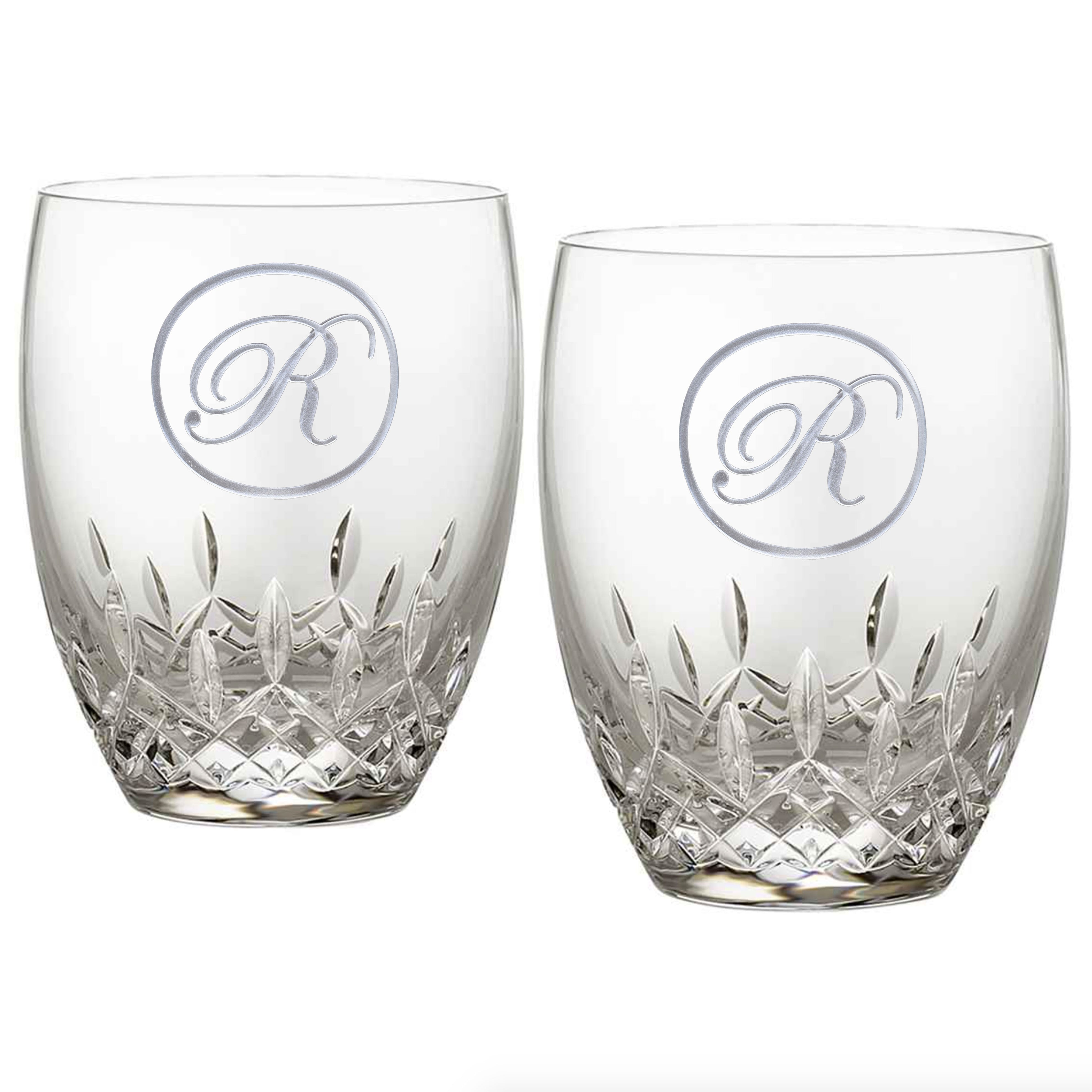 Monogrammed Waterford Crystal Scotch Glasses Crystal Imagery