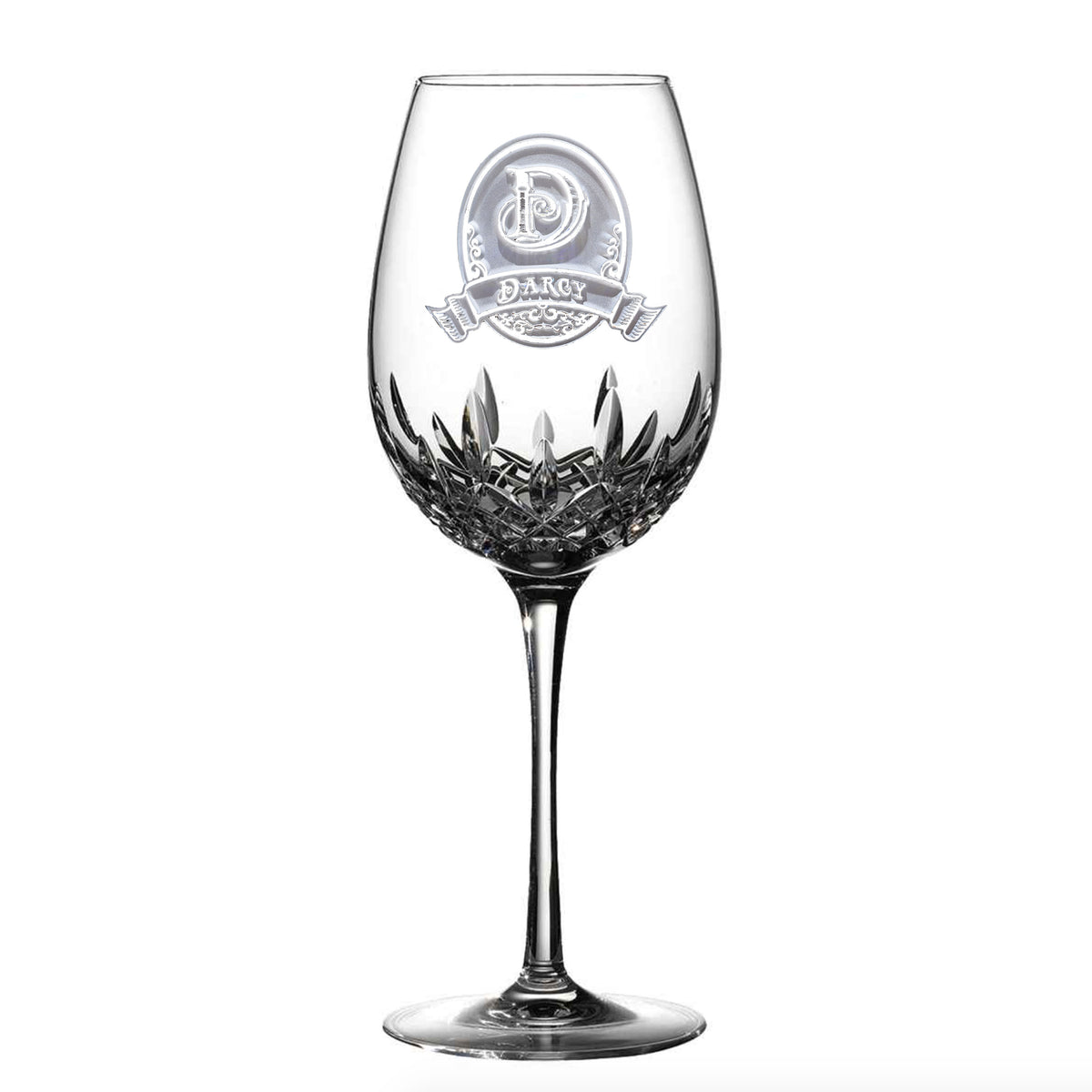 Engraved, Waterford Crystal Wine Glass