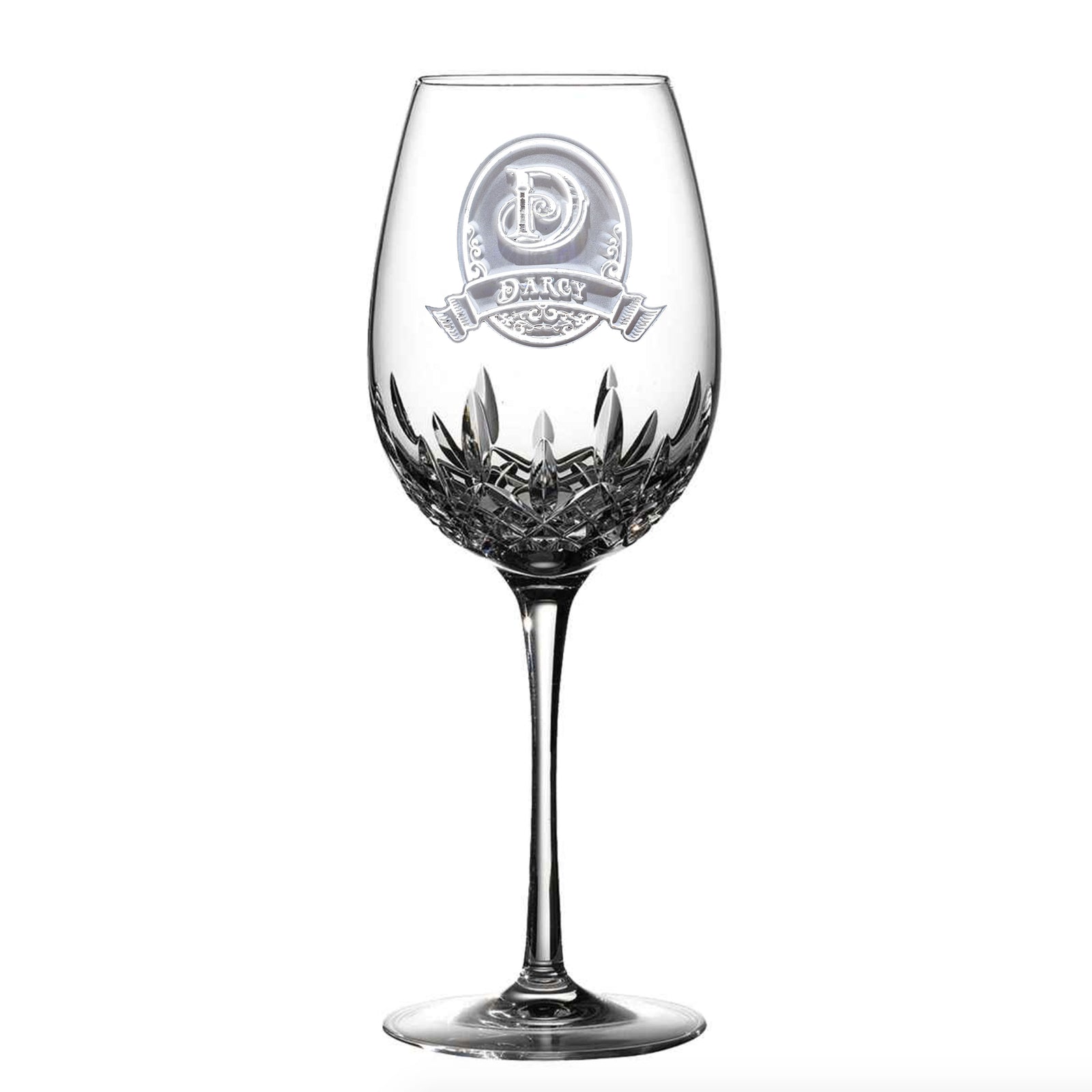 Engraved, Waterford Crystal Wine Glass