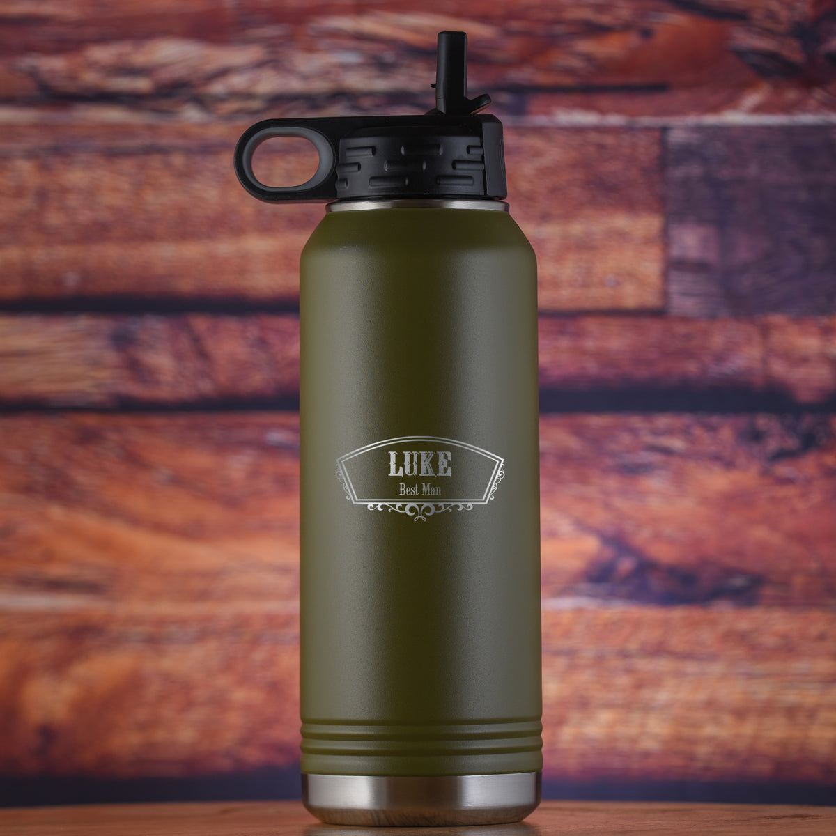 Custom, Engraved Insulated Sports Water Bottle