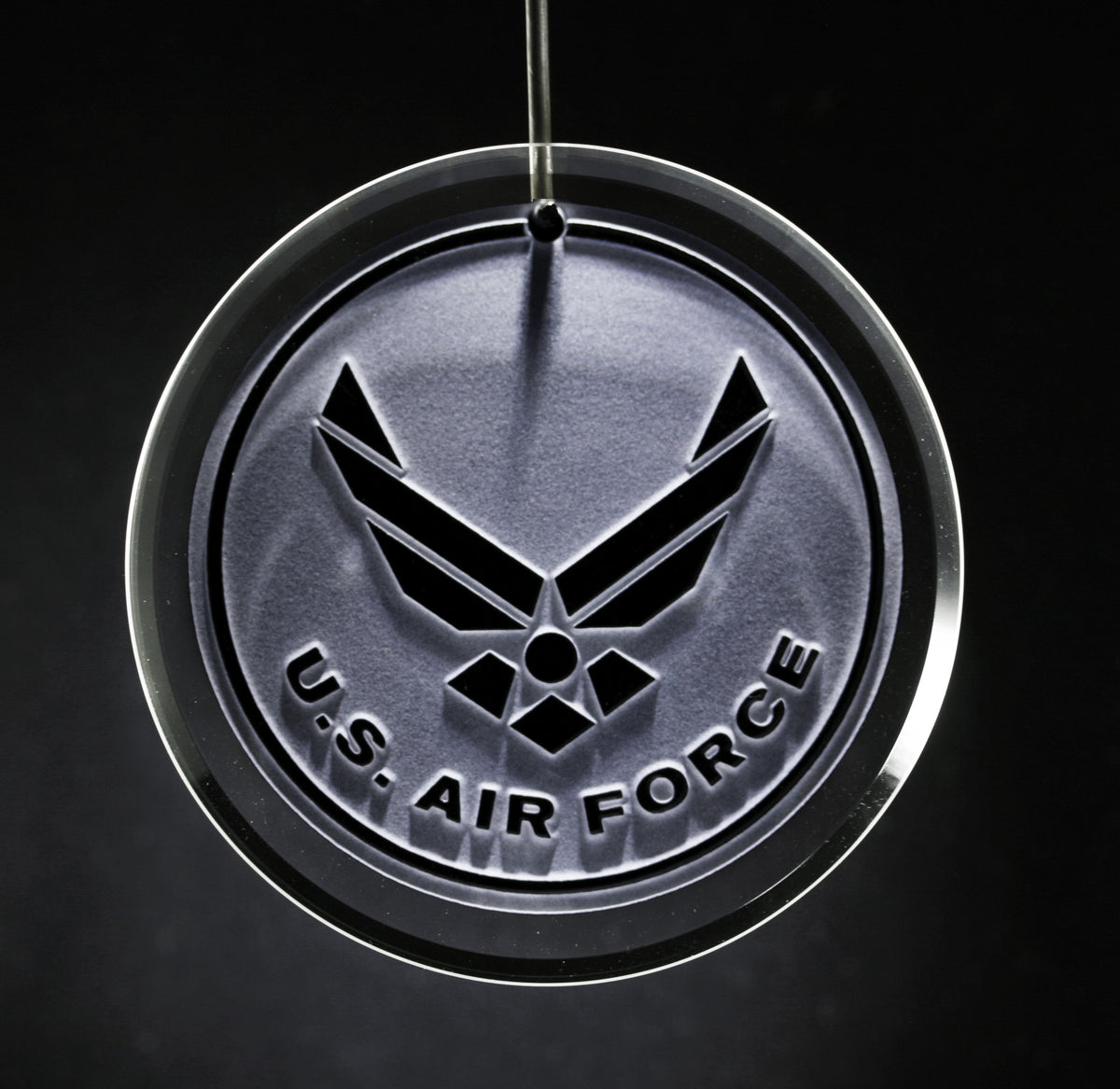 Engraved Ornament. Personalized Shield