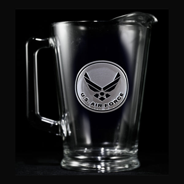 Engraved Air Force Military Pitcher