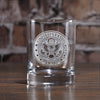 Engraved Army Whiskey Glass