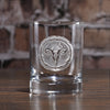 Engraved Deer Skull Whiskey Scotch Glasses