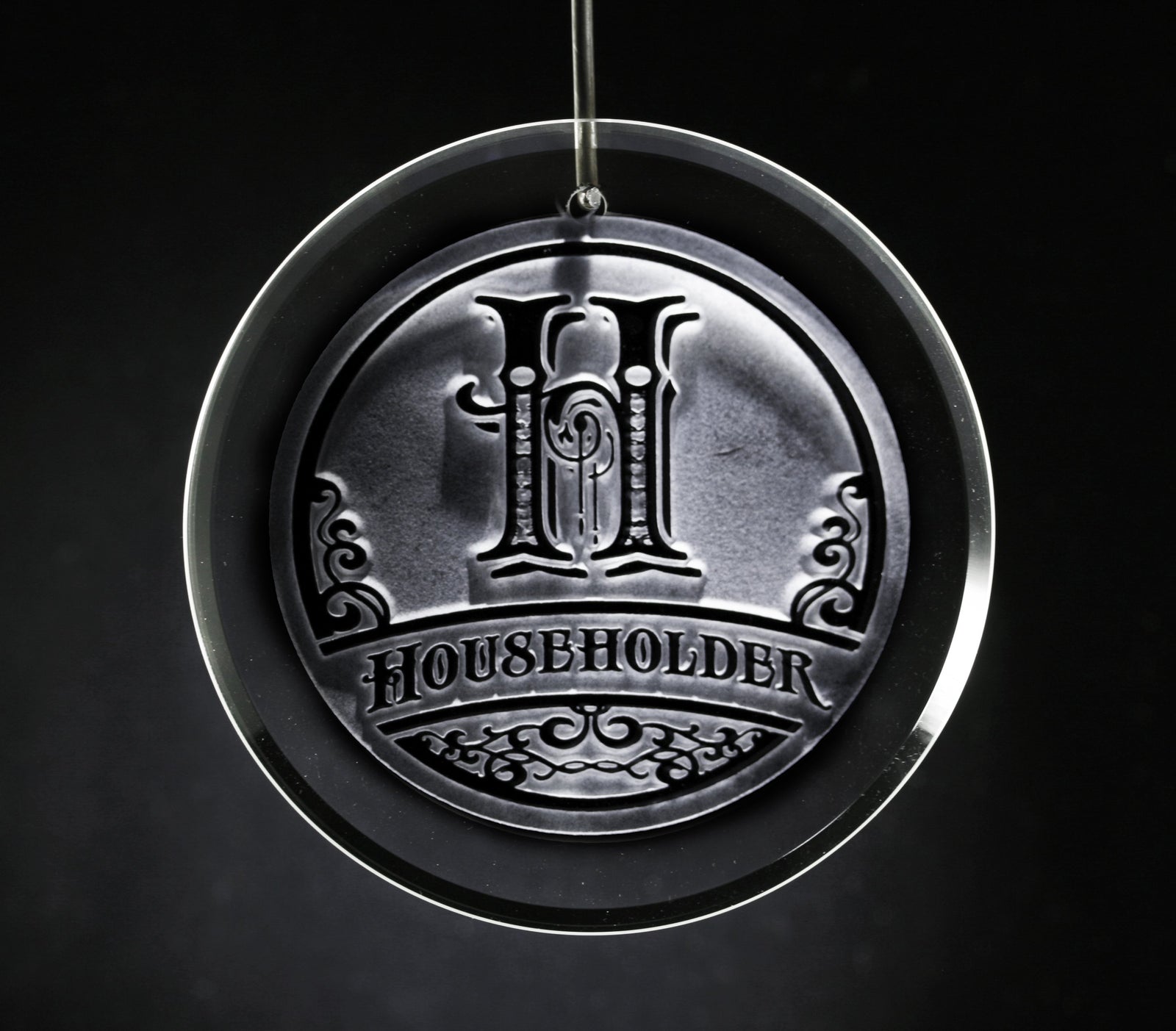 Engraved Heart and Initials Ornament