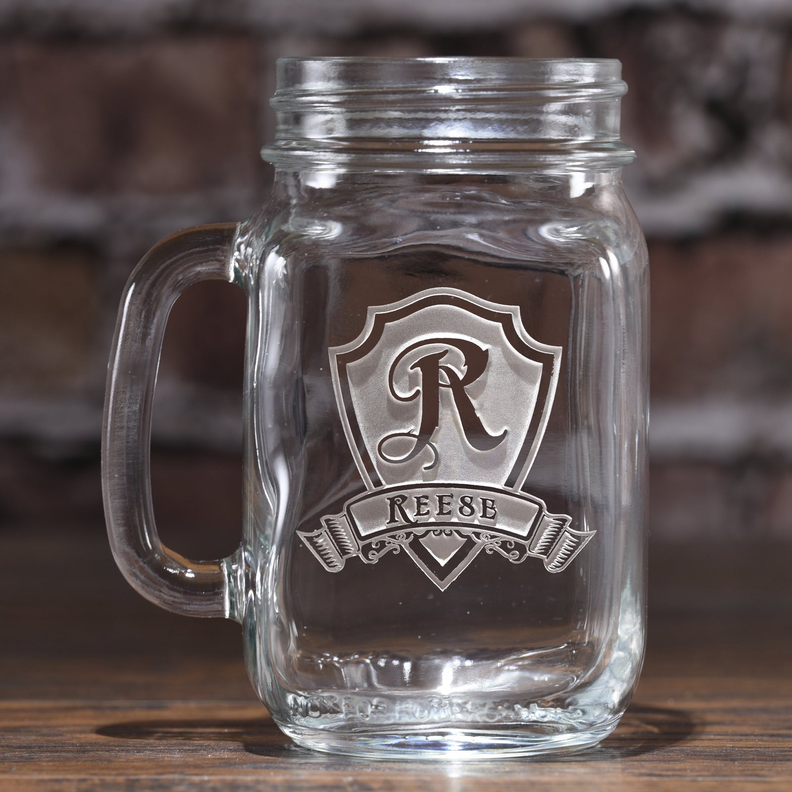 Engraved Mason Jars