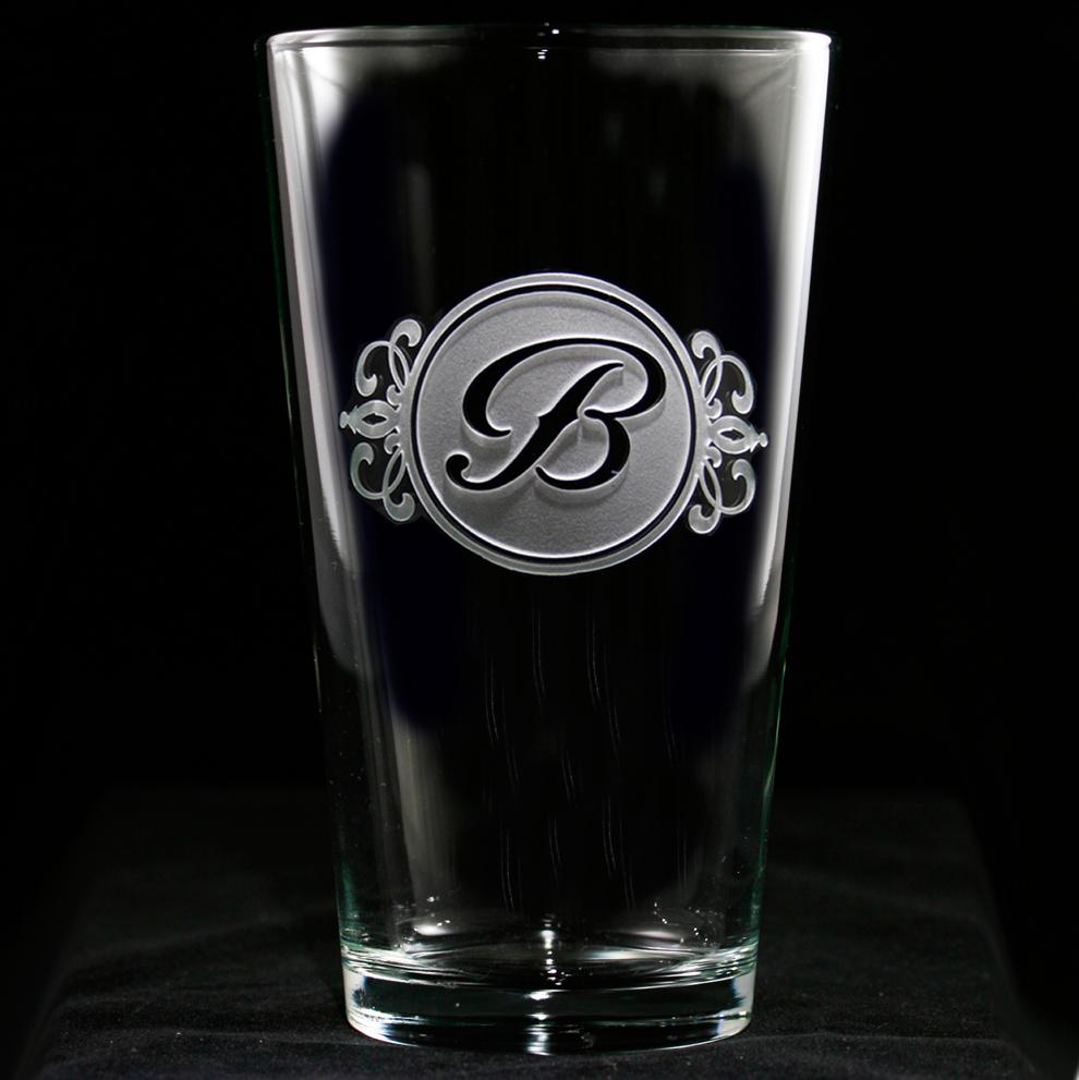 Personalized Pub Pint Water Glasses