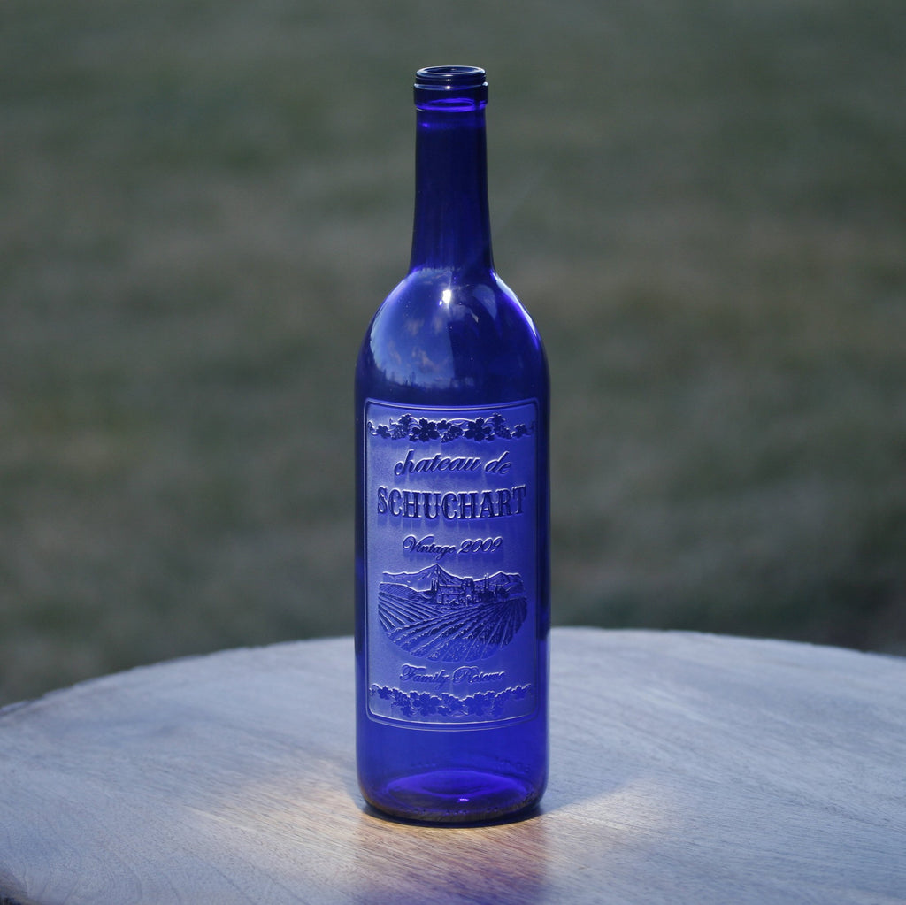 Engraved Wine Bottle. Personalized