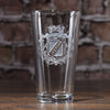 Engraved Personalized Crest Pint Pub Glass