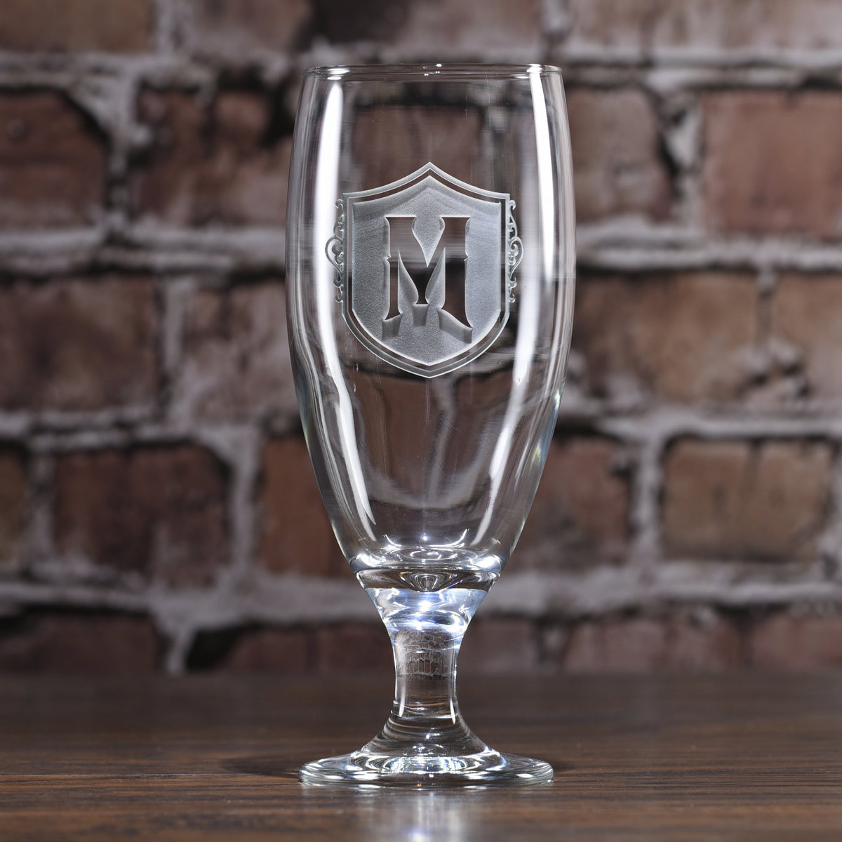 Engraved Monogram Water Goblet