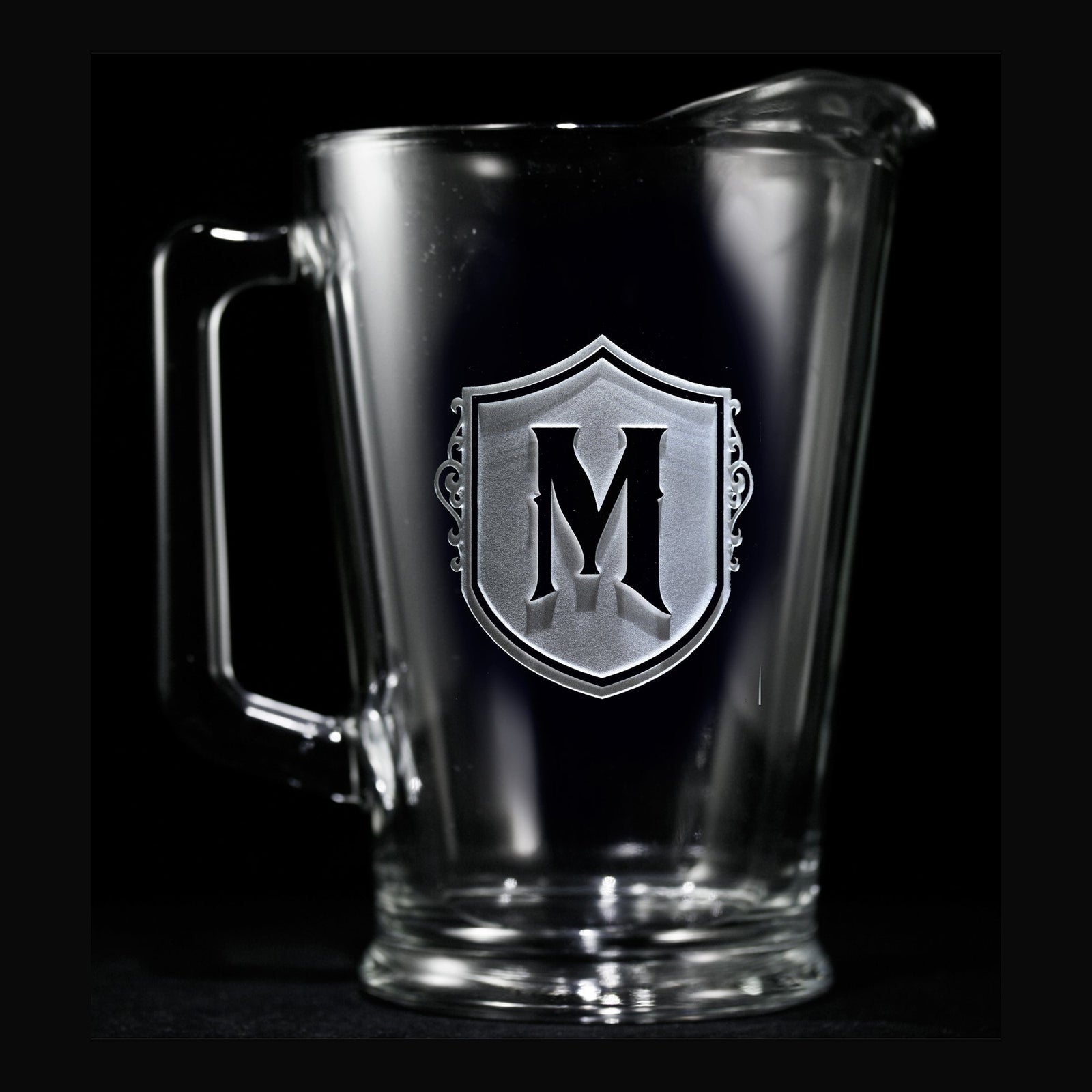 Engraved Monogrammed Beer Pitcher