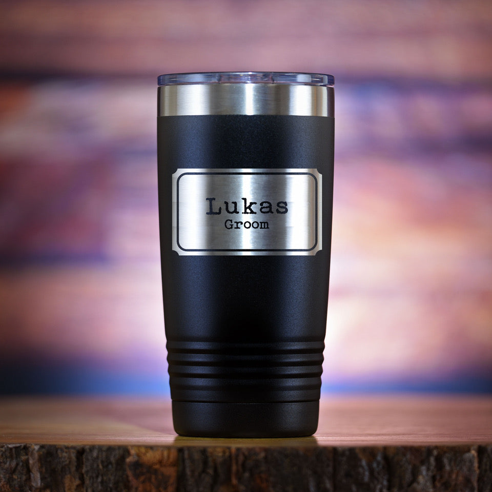 Bridal Party, Wedding Favor, Travel Tumbler Gift