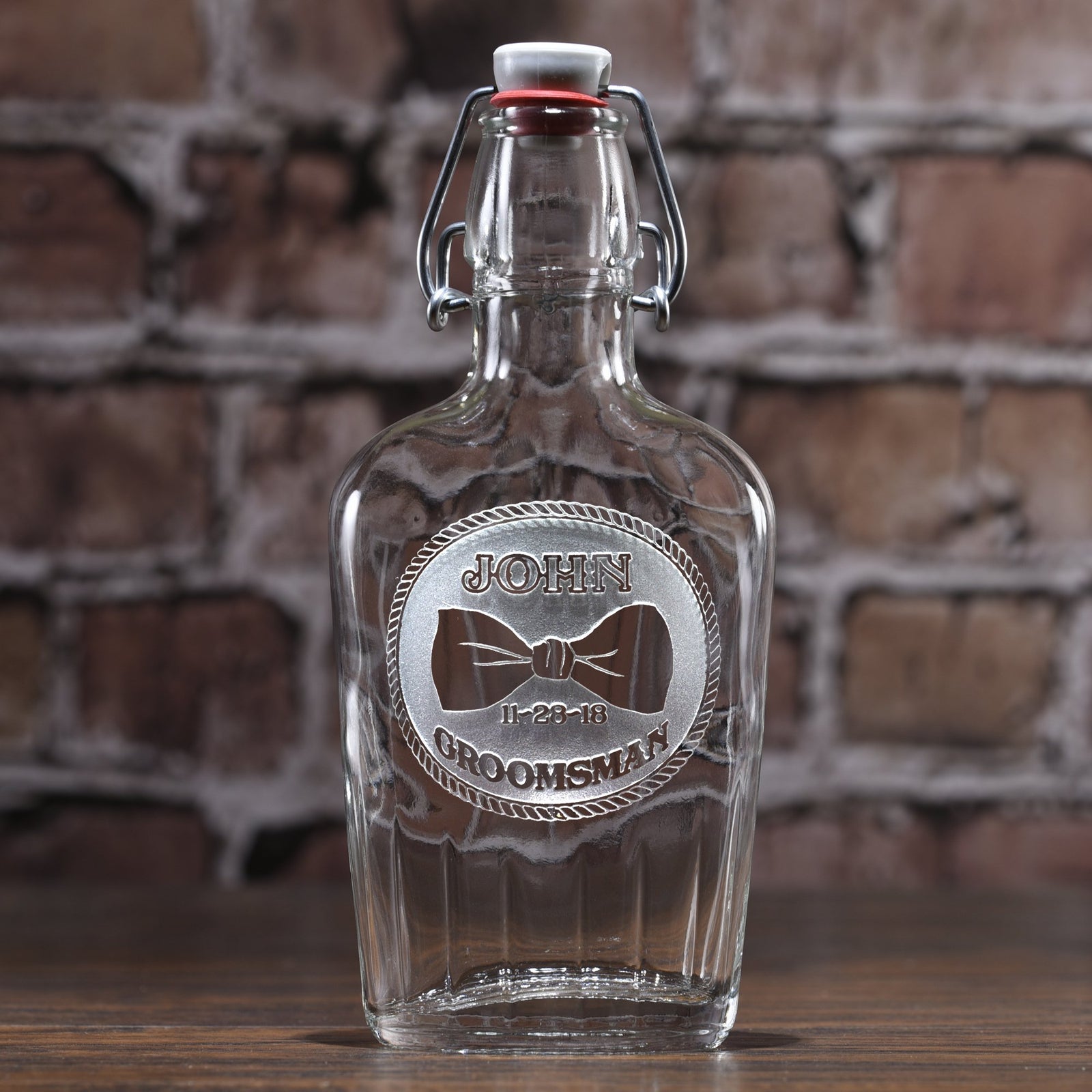 Groomsman Bowtie Flask