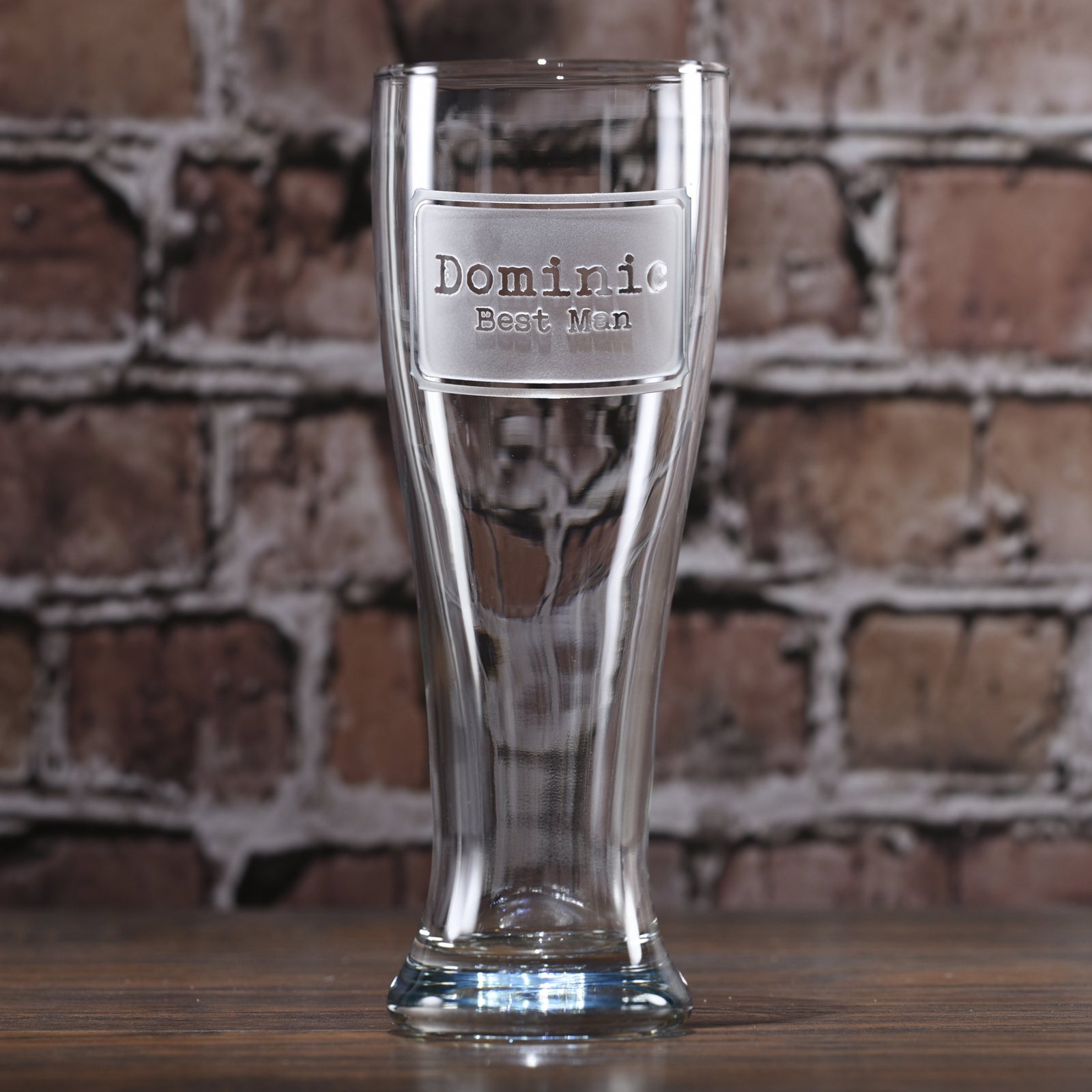 Best Man Groomsman Pilsner Beer Glasses