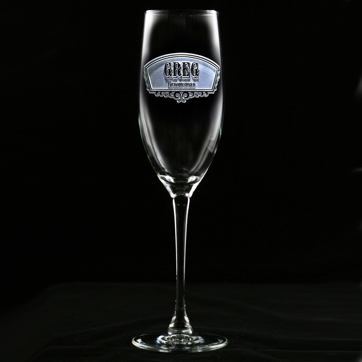 Groomsman. Best Man. Usher Champagne Glasses. Wedding Toasting Flutes