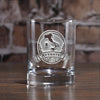 Engraved Italian Whiskey Scotch Glass