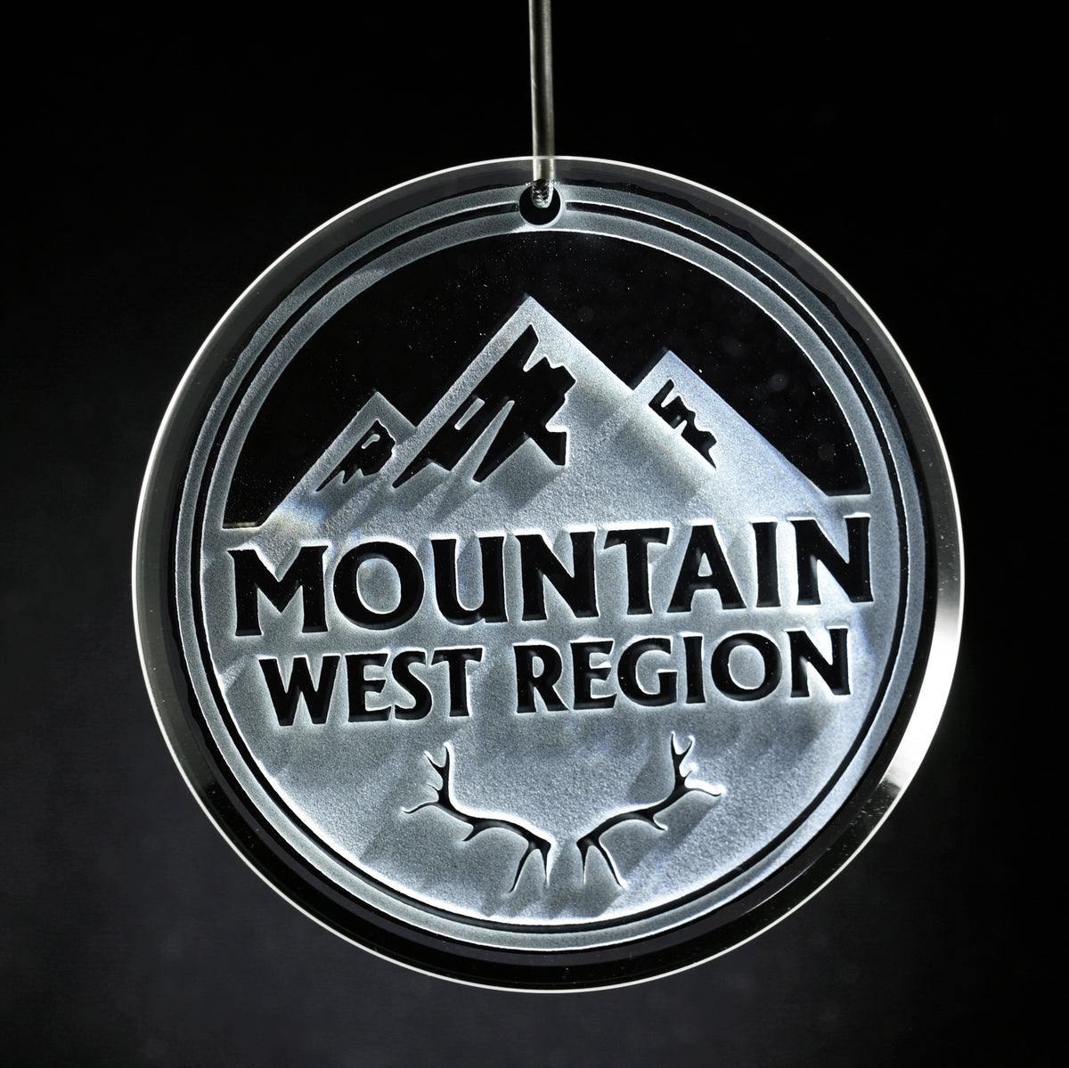 Your Logo Glass Ornament