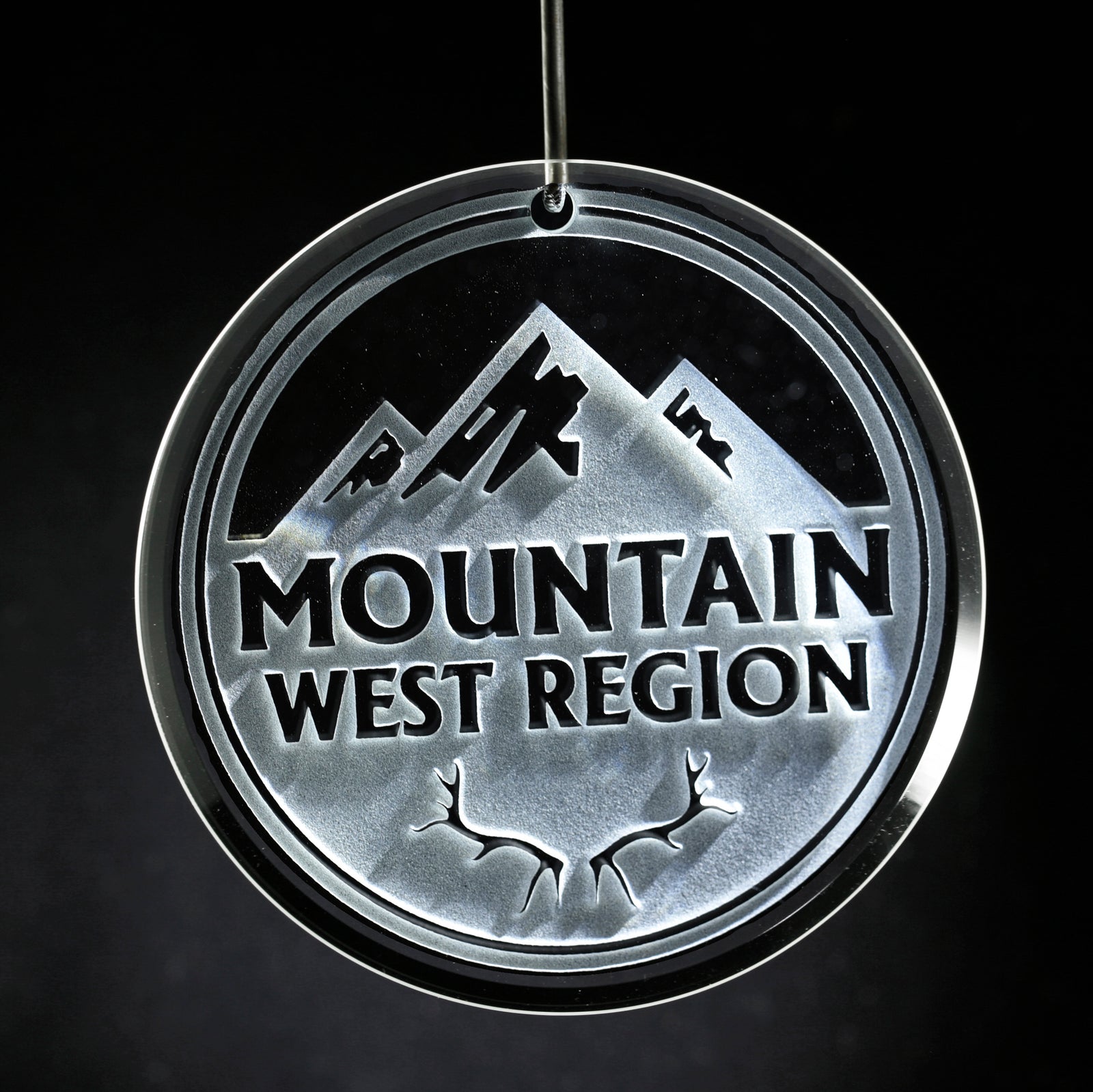 Your Logo Glass Ornament