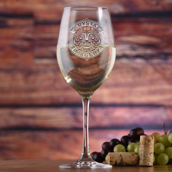 Crystalize Personalized Crystal 4 Piece White Wine
