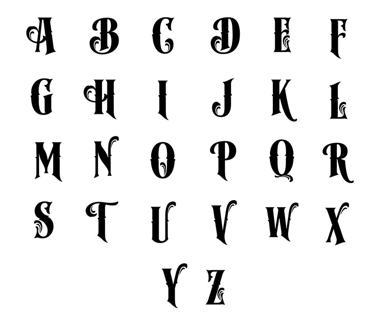 Monogrammed, Personalized Beer Glass M22