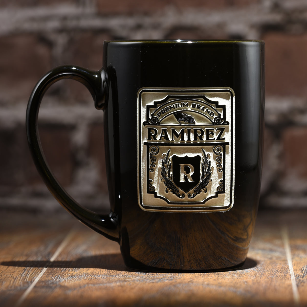 Premium Brand Label, Custom Coffee Mug