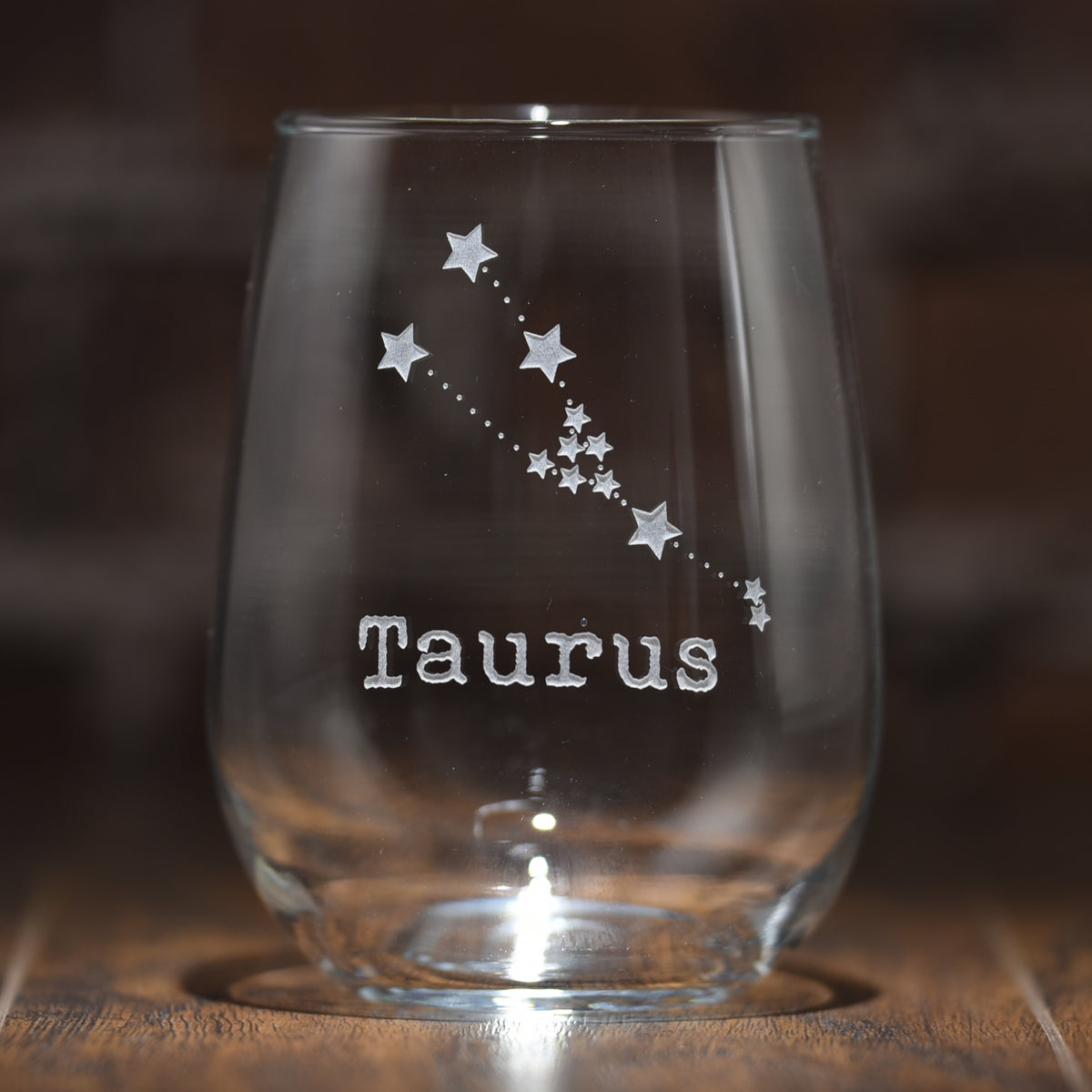 Zodiac Sign, Constellation Stemless Wine