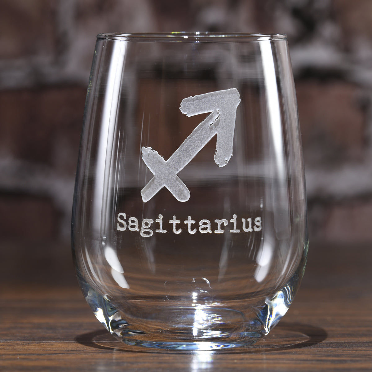 Zodiac Sign, Stemless Wine Glass, Birthday Symbol Gifts