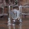Monogrammed Initial Letter on Whiskey Scotch Glasses