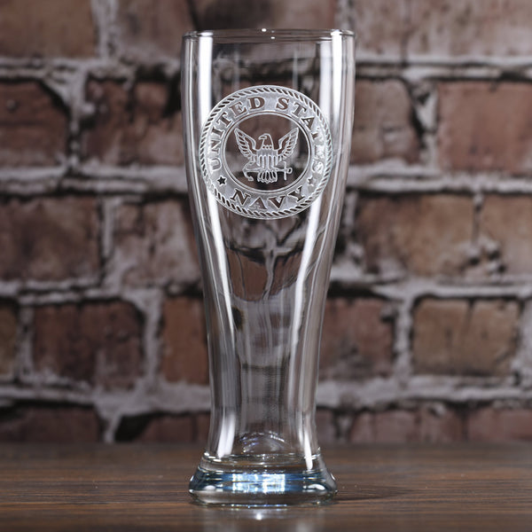 Navy Pilsner Beer Glass