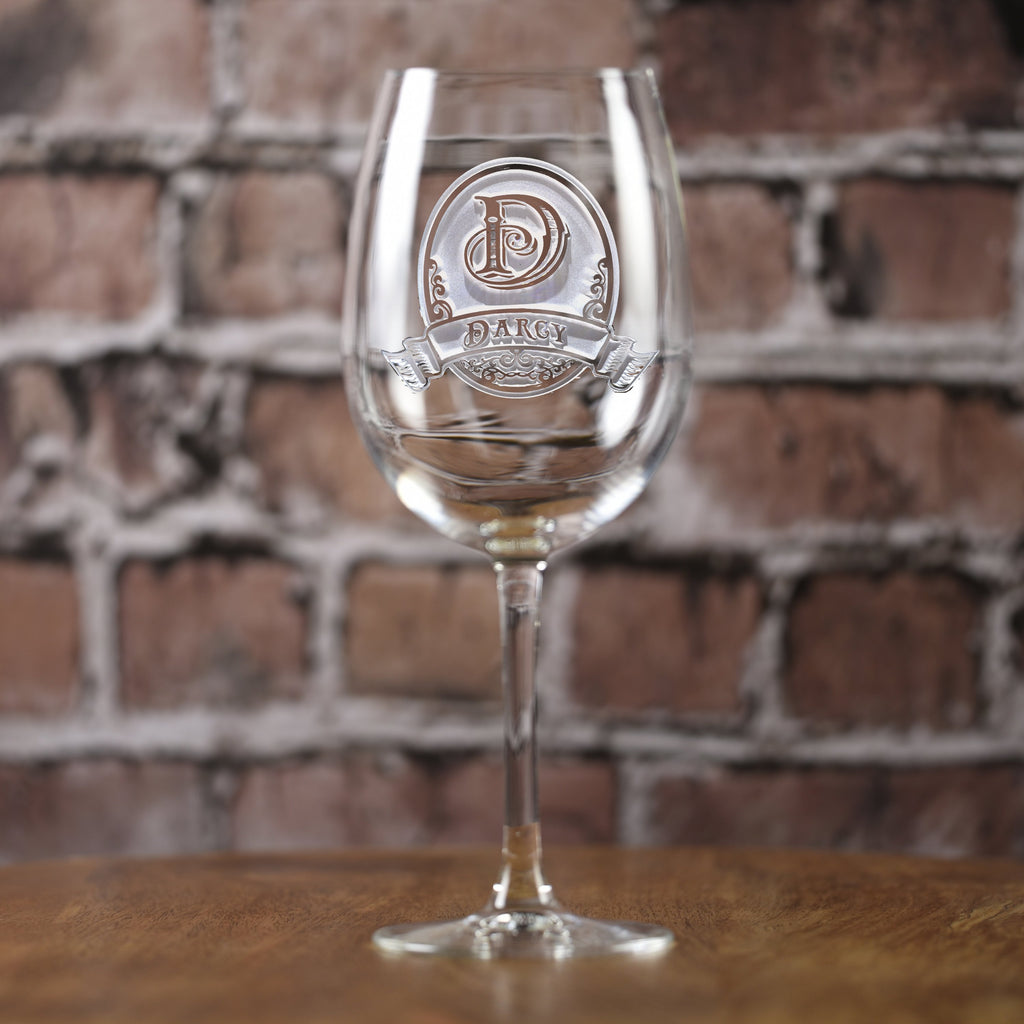 Monogrammed Engraved Personalized Wine Glass Gifts