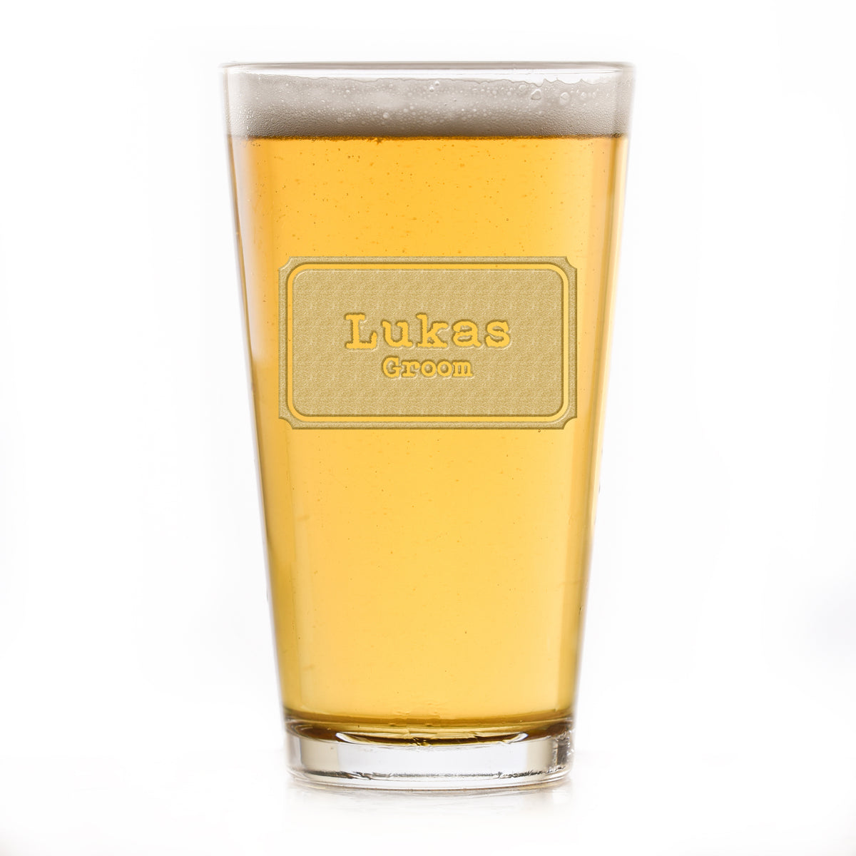 Pint Beer Glass - Best Man, Groomsmen Gifts