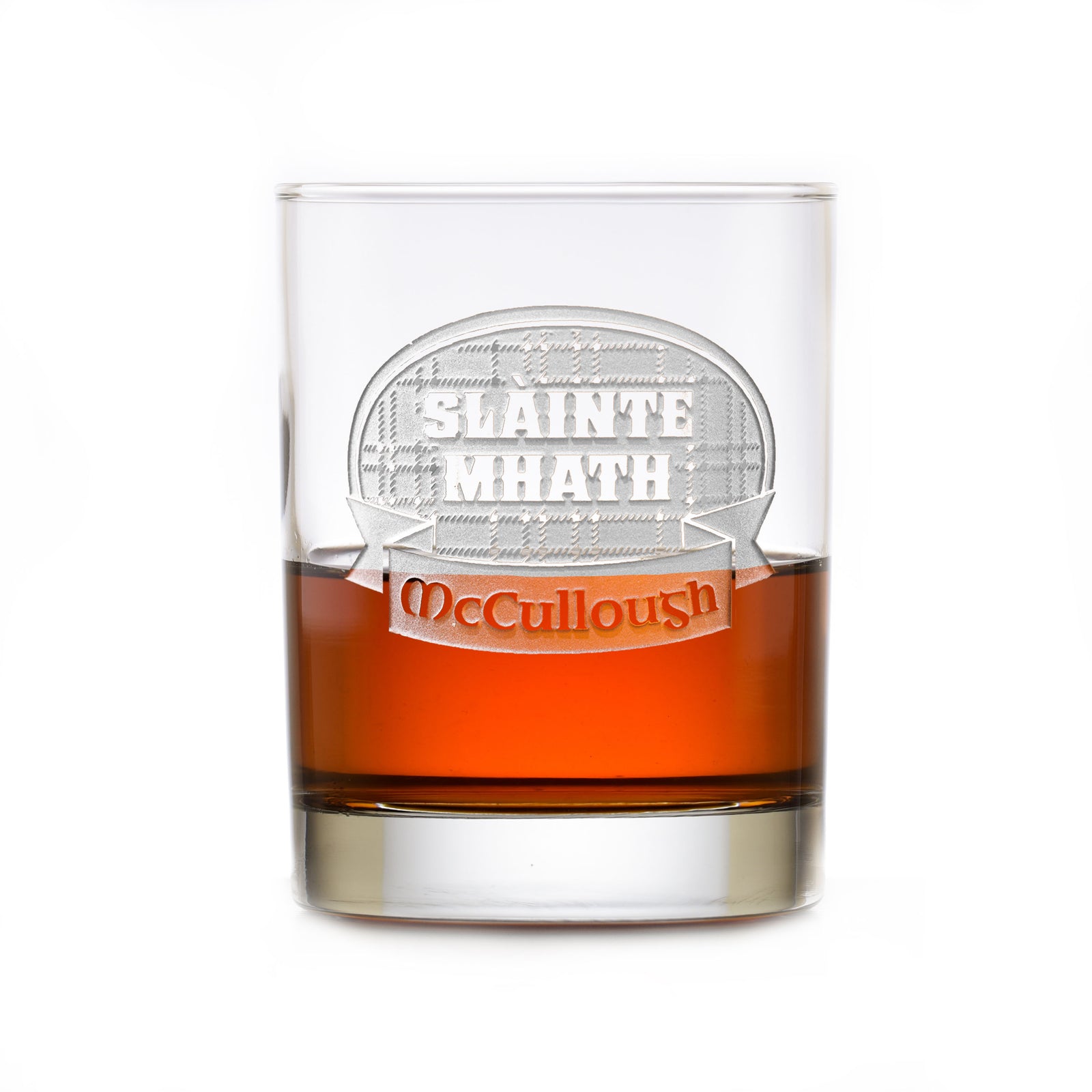 Scottish "Slainte Mhath" Engraved Rocks, Whisky Glass Gift