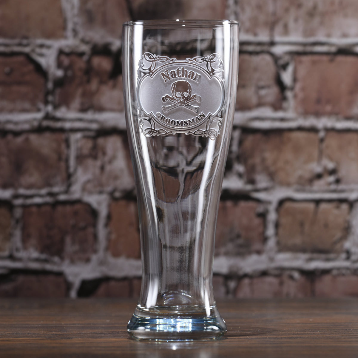 Skull and Bones Pilsner Beer Glass