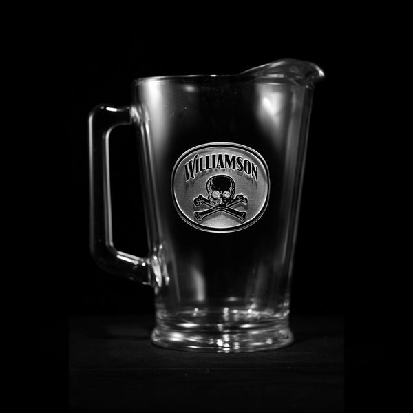 Personalized Skull and Bones Beer Pitcher