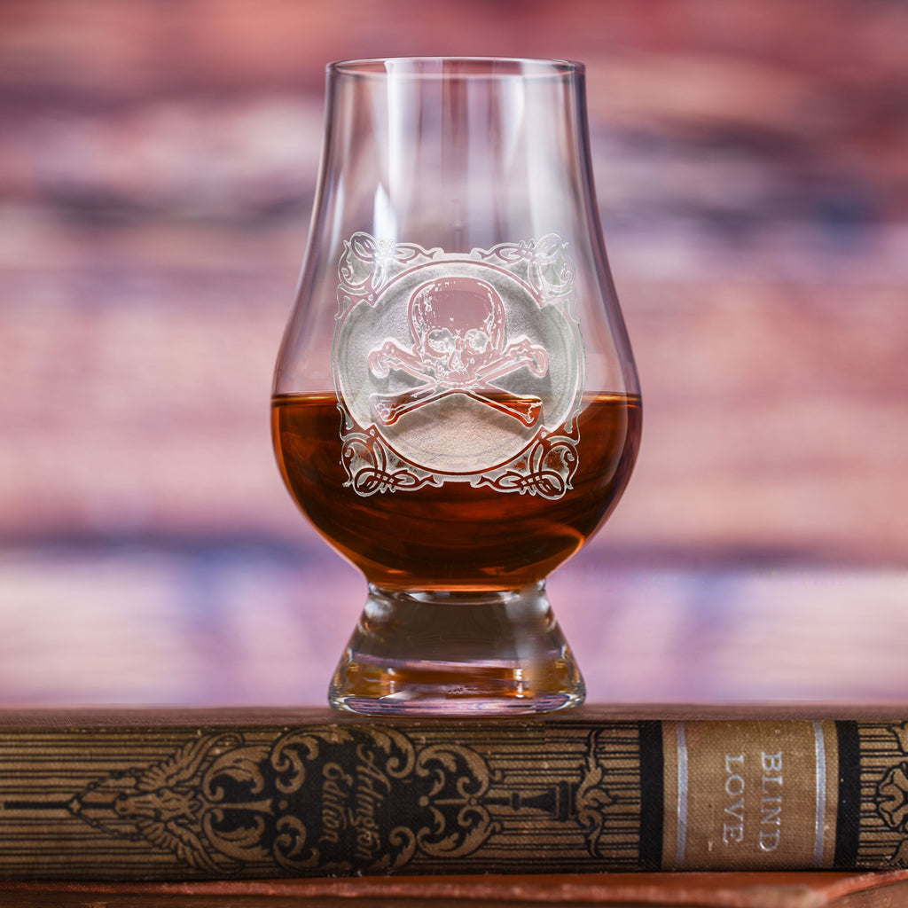 Skull & Bones Glencairn Whisky Glass