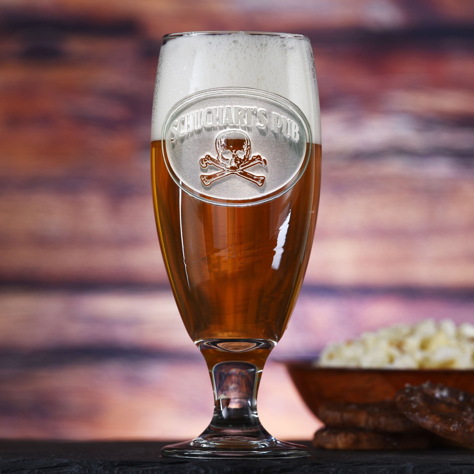 Engraved Skull & Bones Goblet