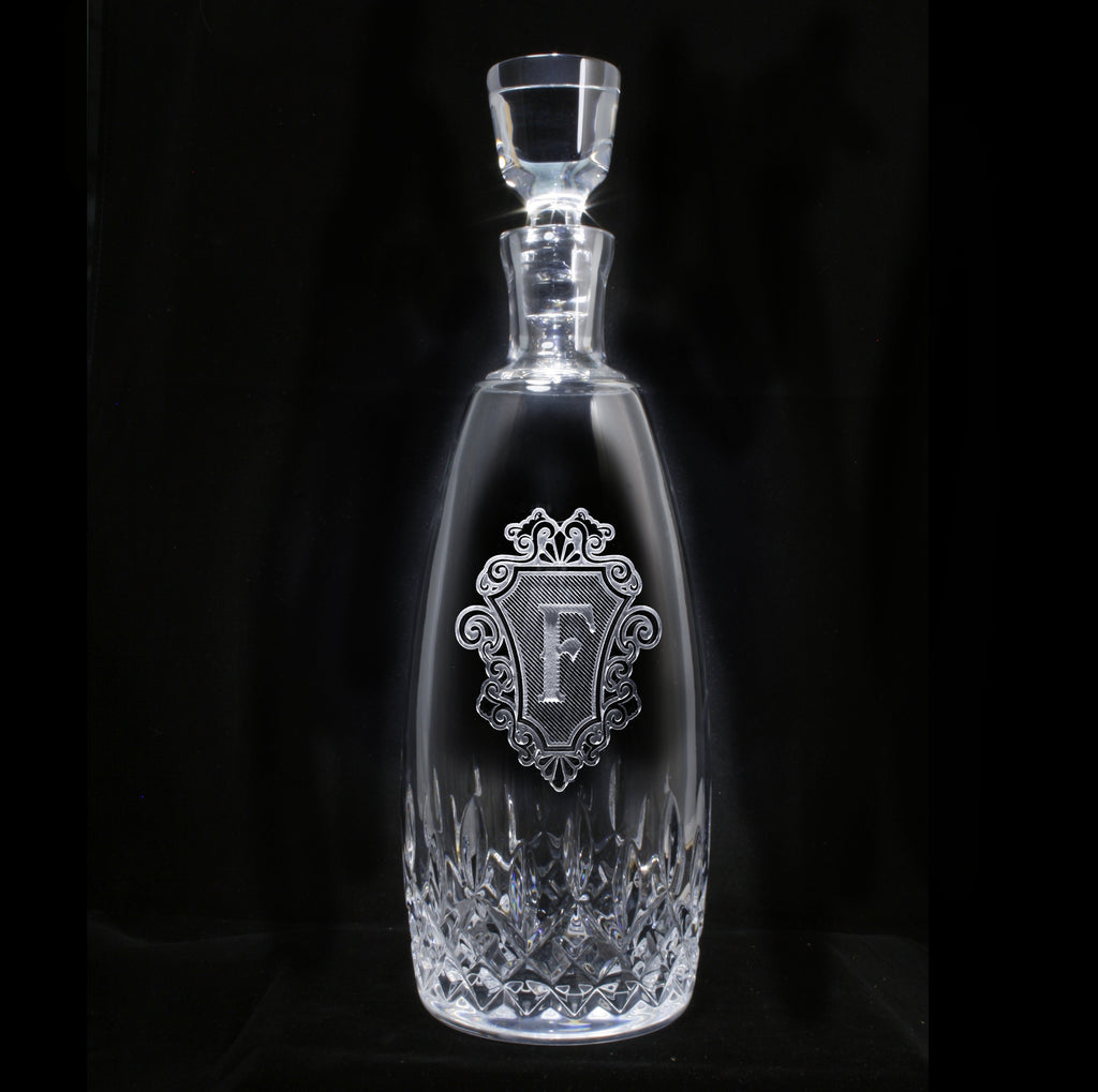 Waterford Crystal Decanter. Monogrammed