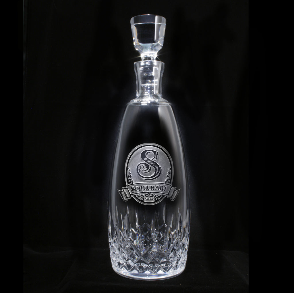 Engraved Waterford Crystal Decanter