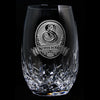 Engraved Waterford Stemless Wine Glass PAIR