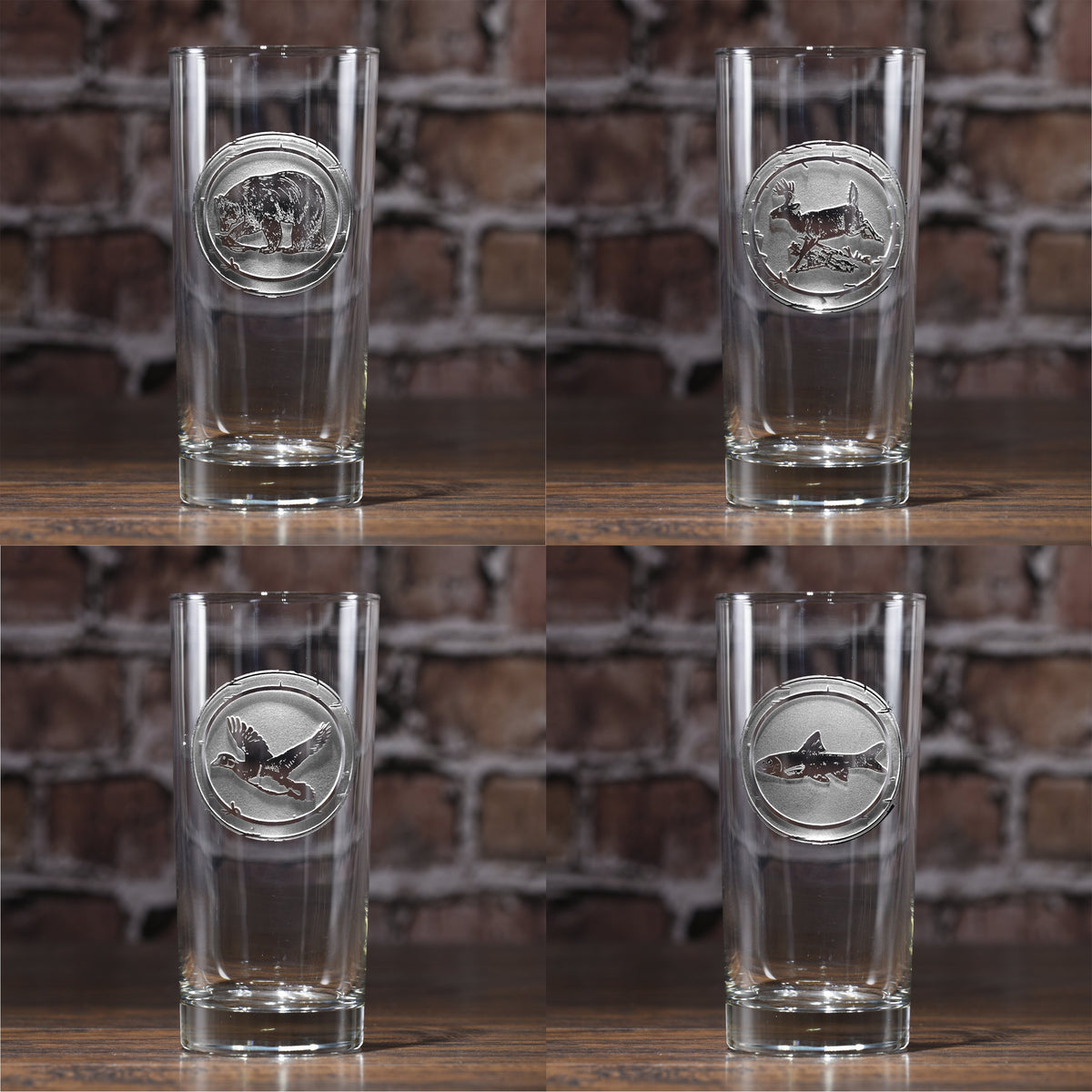 Wildlife Animals Highball Glasses