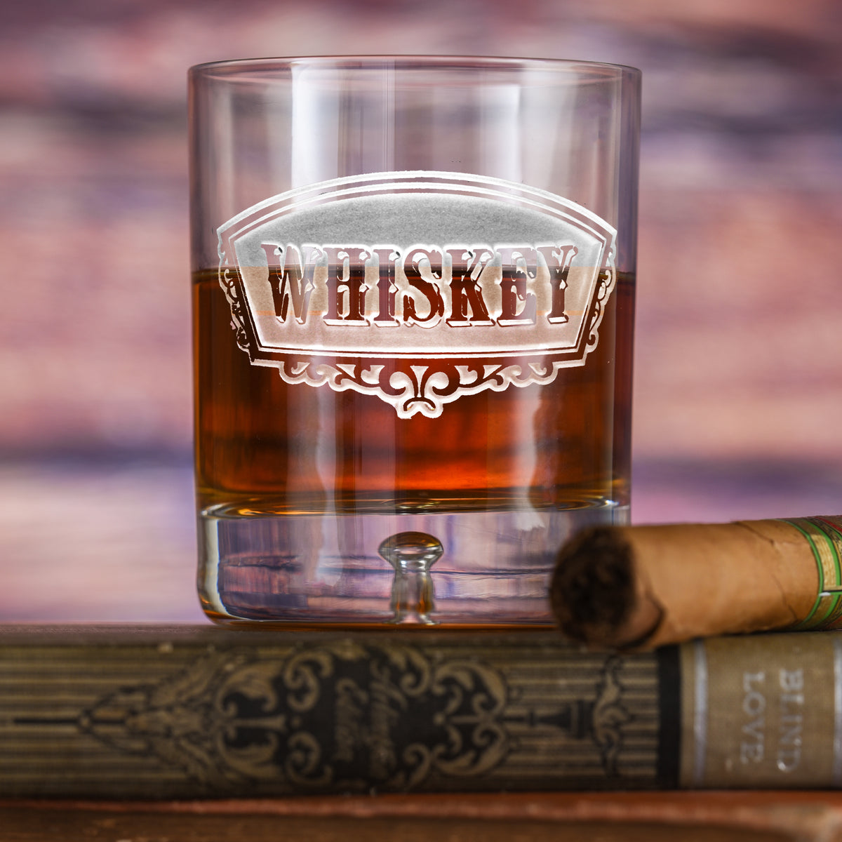Whiskey Banner Glass Crystal