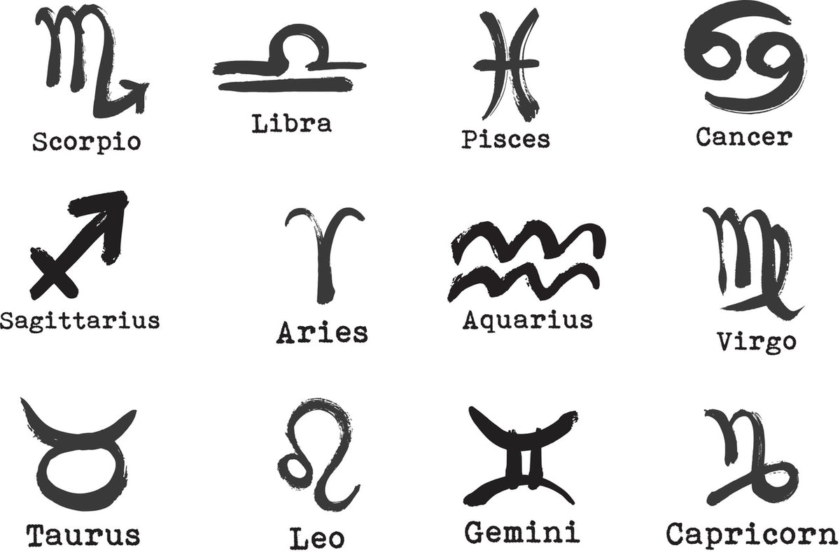 Zodiac Sign, Stemless Wine Glass, Birthday Symbol Gifts